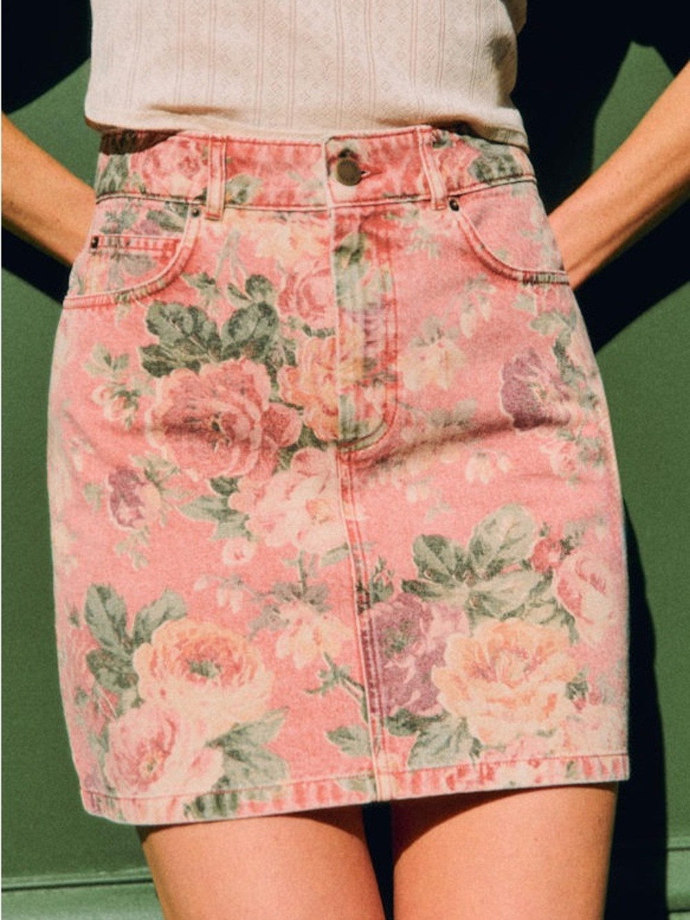 NWT Sézane Marja Skirt Almeria Print Size 4